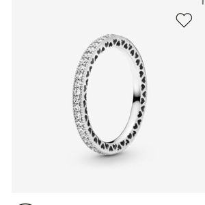 COPY - Pandora Sparkle & Hearts Ring sterling silver